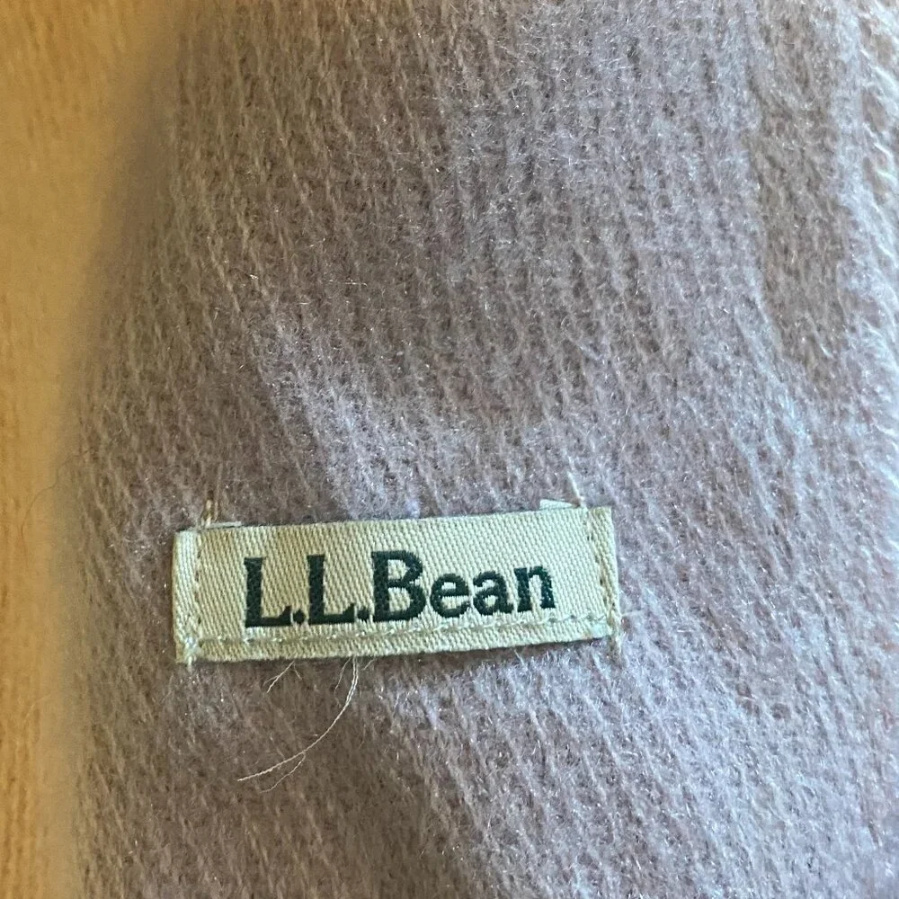 LL Bean Pastels Striped Blanket Scarf